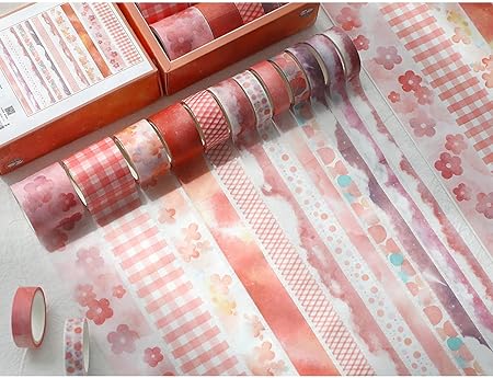 Amazon Pbm デザインマスキングテープセット 赤 デザインマステ かわいい おしゃれ パターン 柄マステ 花柄 レッド マスキングテープ 文房具 オフィス用品 Amazon Pbm デザインマスキングテープセット 赤 デザインマステ かわいい おしゃれ パターン 柄マステ 花柄 レッド マスキングテープ 文房具 オフィス用品