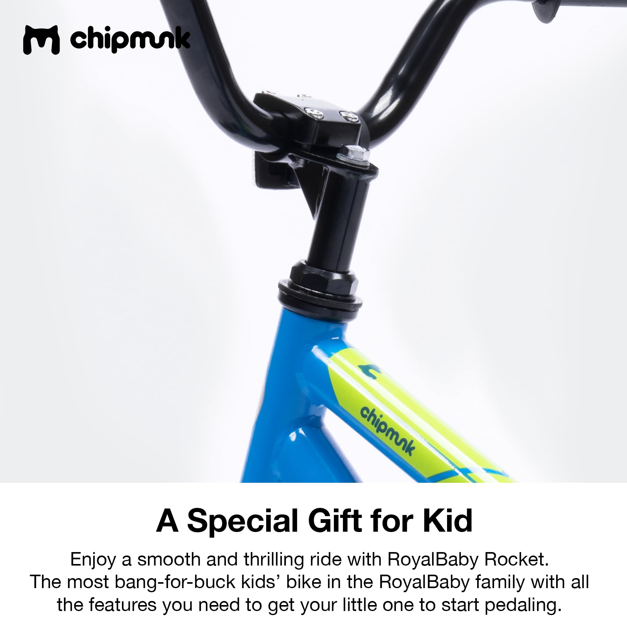 Chipmunk Kids Bike Toddlers 12 14 16 18 Inch Wheel Bicycle Beginners Boys Girls Ages 3-11 Years, Multiple Color Options