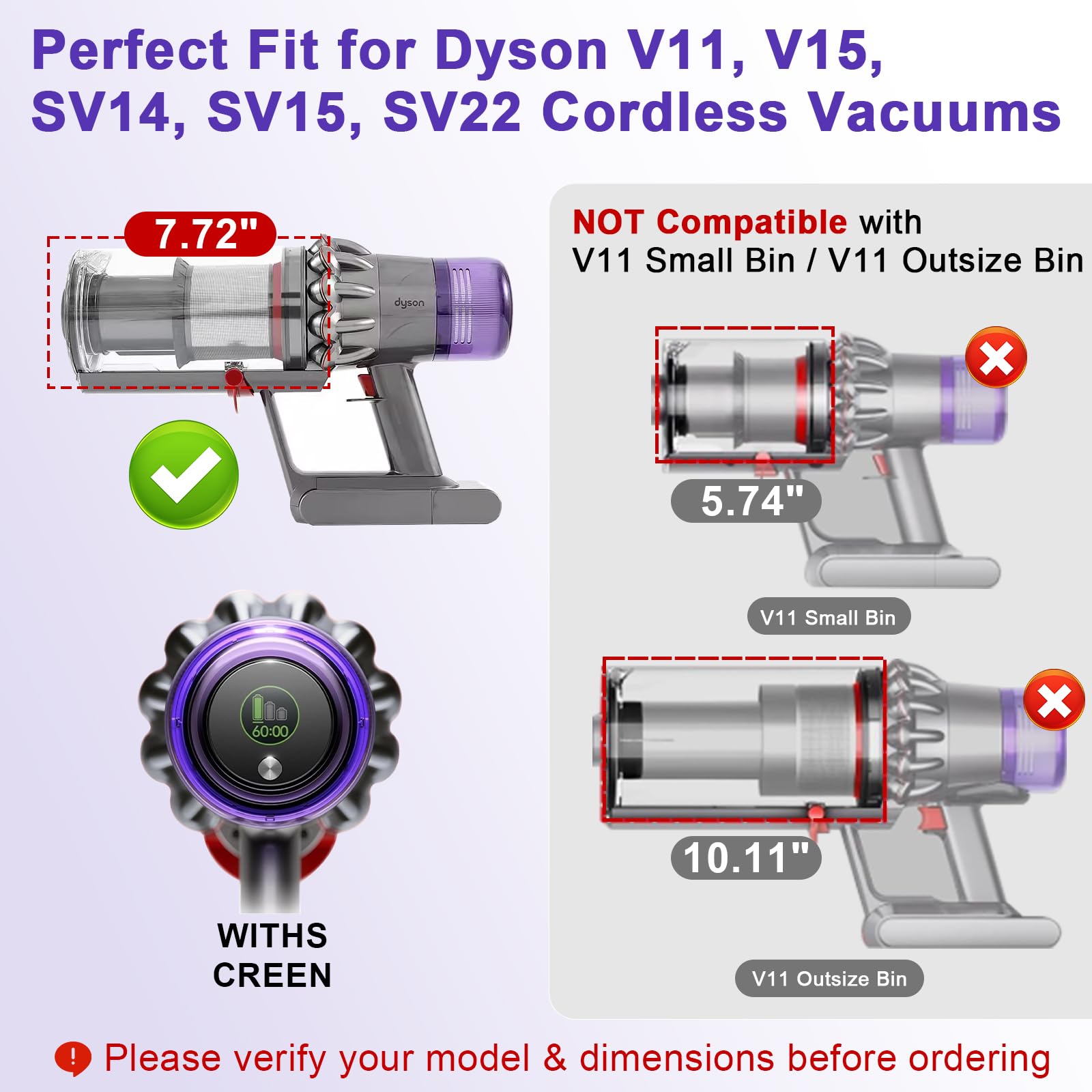 Dyson V11 V15 Filter Replacement - Lemige -2
