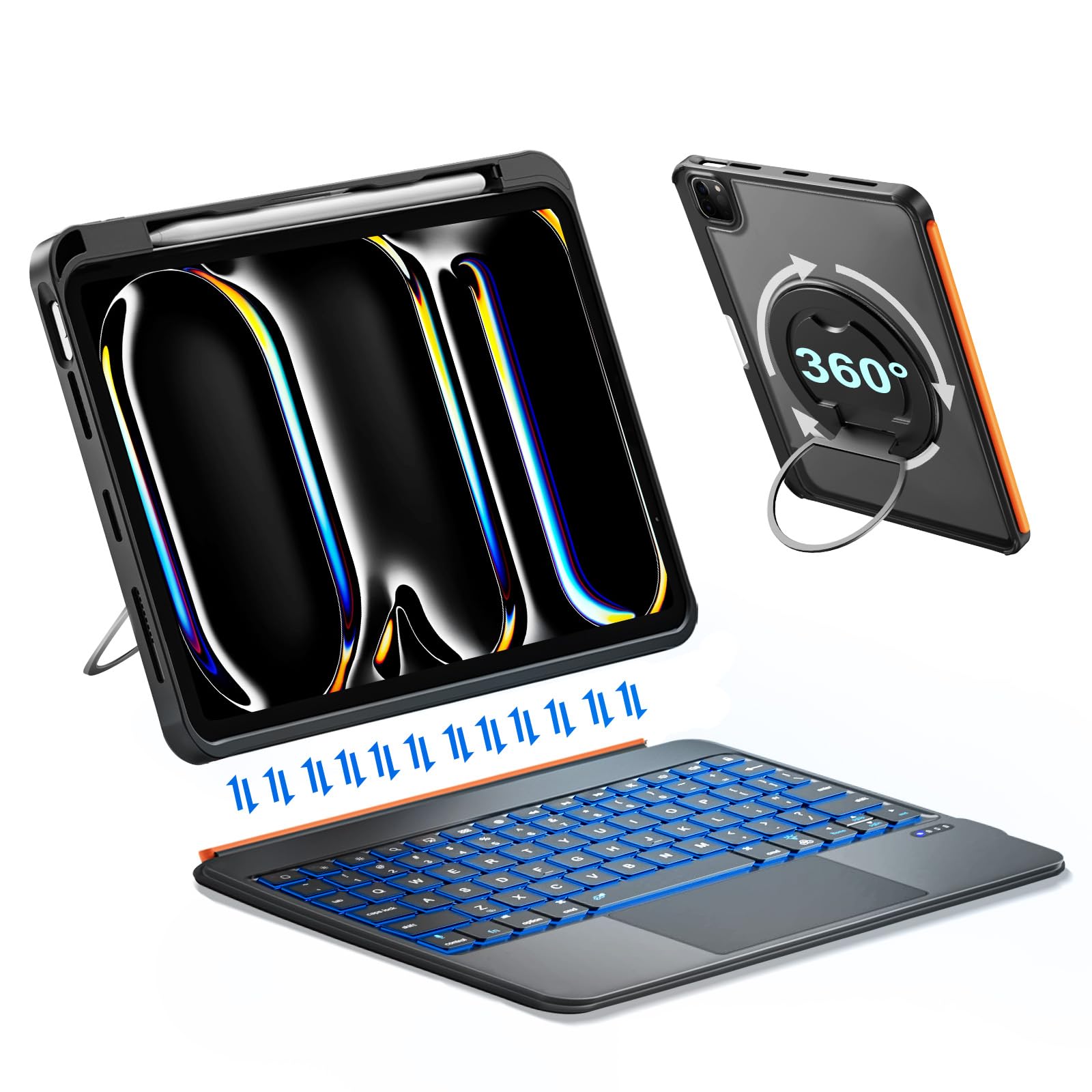 Amazon.com: DANCESOUL iPad Pro 11 inch Case with Keyboard (M5 M4