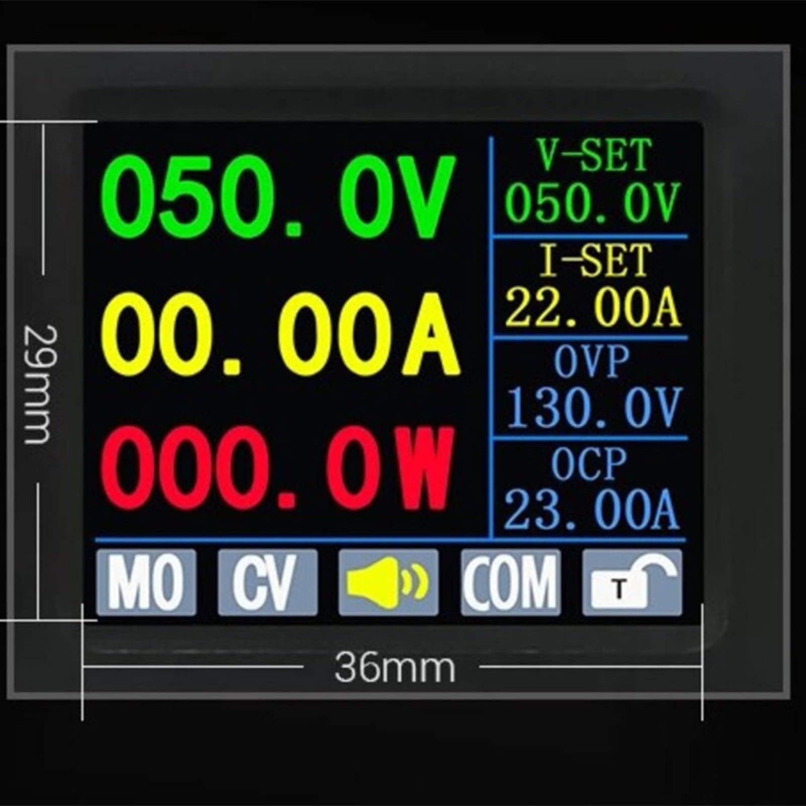 ZK-10022C Alimentatore DC 1500W 0-125V 22A regolabile con display a colori