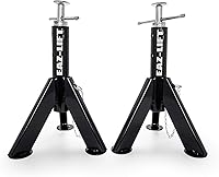 Camco Eaz-Lift Telescopic RV Jack Set of 2 - 6000 lb Capacity, Adjustable 16-30 Inches, Rust-Resistant Steel Stabilizers