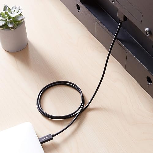 Miniatura 7 de Tienda Basics Adaptador de cable USB-C a HDMI de aluminio premium (compatible con Thunderbolt 3) 4K 60Hz, 3 pies, negro