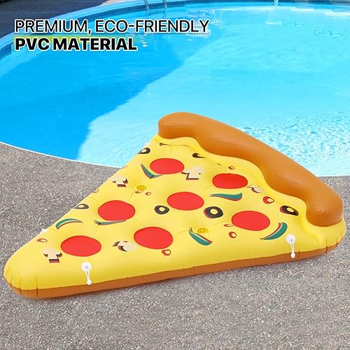 Miniatura 5 de Magshion Flotador inflable grande de piscina para adultos, balsa flotante de natación, silla flotante de agua al aire libre para decoración de