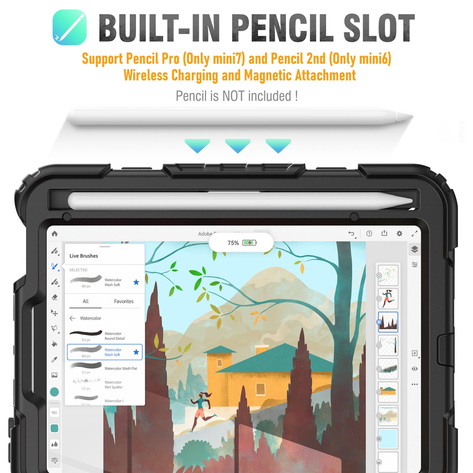 Amazon.co.jp: HXCASEAC iPad mini 7 (A17 pro 2024) / Mini 6 8.3