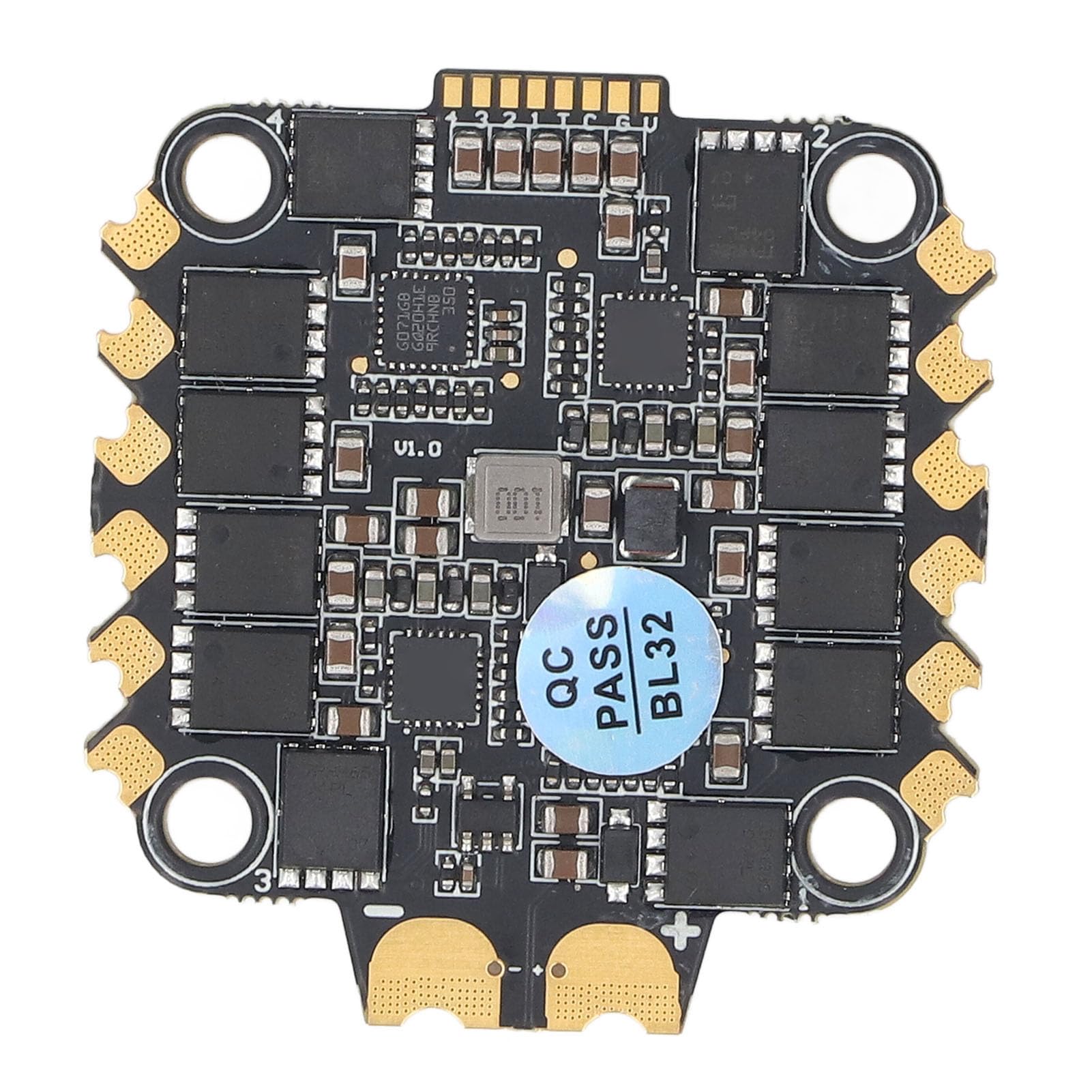 Aramox Elektryczny Regulator Prędkości Drona Wyścigowego, Płytka PCB 4 w 1 ESC 70A 2 do 8S z Procesorem STM32G071, Czujnik Prądu 128K PWM dla Pilotów Quadcoptera FPV