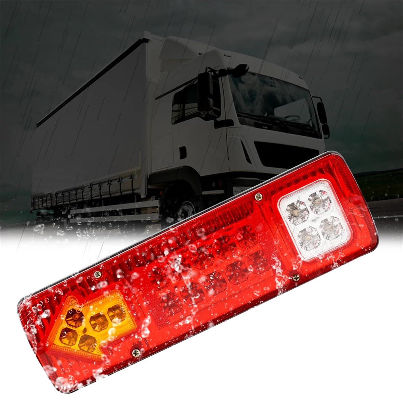 Halogen światła Tylne światła LED, montaż świateł samochodowych, światła stopu do przyczep, ciężarówek, łodzi, ciężarówek, świateł cofania 12 V 24 V(12V)