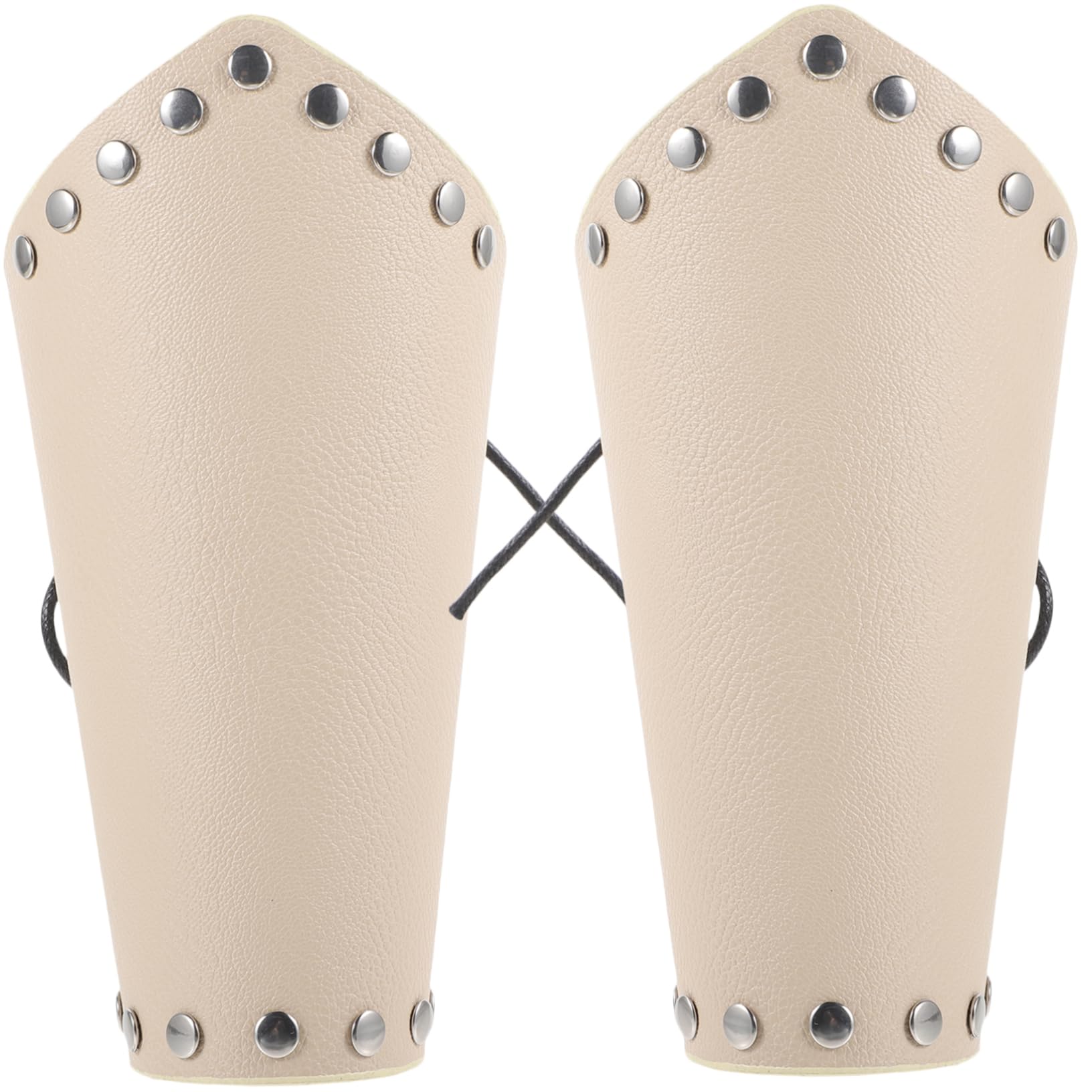 Abaodam Professional Archery Bracers Leather Arm Guards Wear-Resistant Adjustable for Arm Sizes