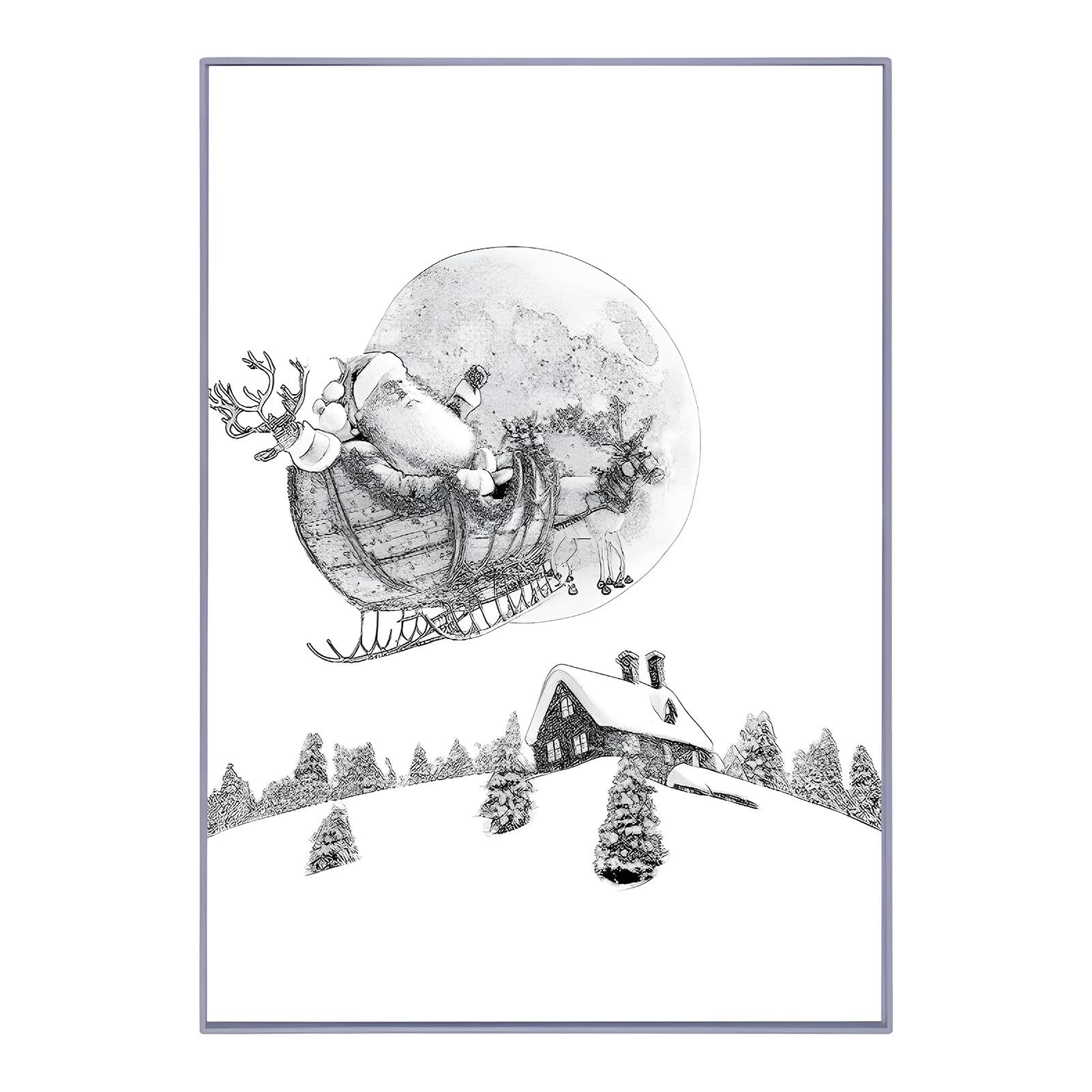 Arte de pared con pintura LED | Decoración de la habitación con pintura ligera,Pintura de pared con 3 colores atenuados, ambiente navideño con luz nocturna para el dormitorio