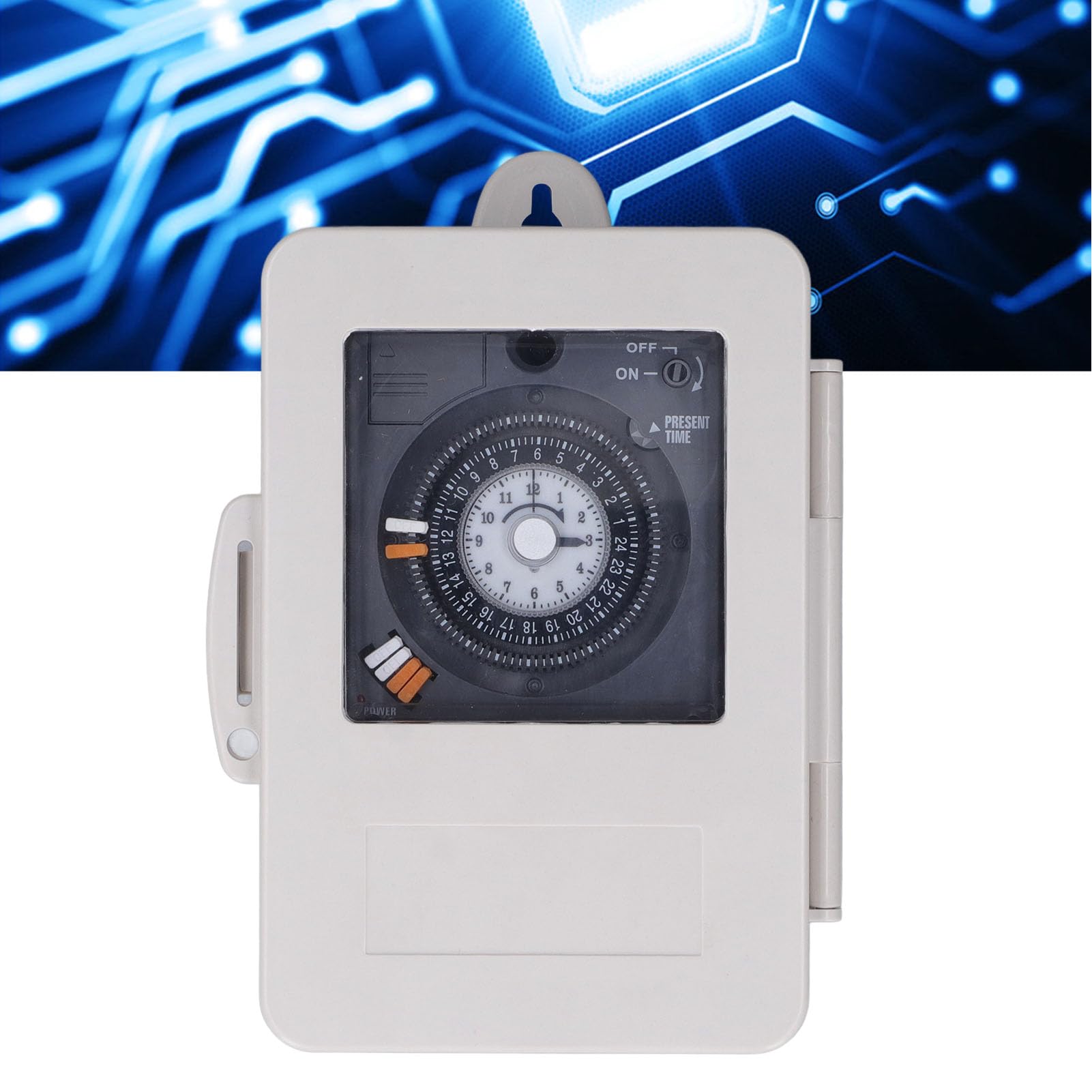 Interruptor Temporizador mecánico Ip53, relé de Tiempo de Ciclo de 24 Horas, Capacidad de 30a, 250vac, para escenarios de Control de Tiempo industriales y Diarios en el hogar