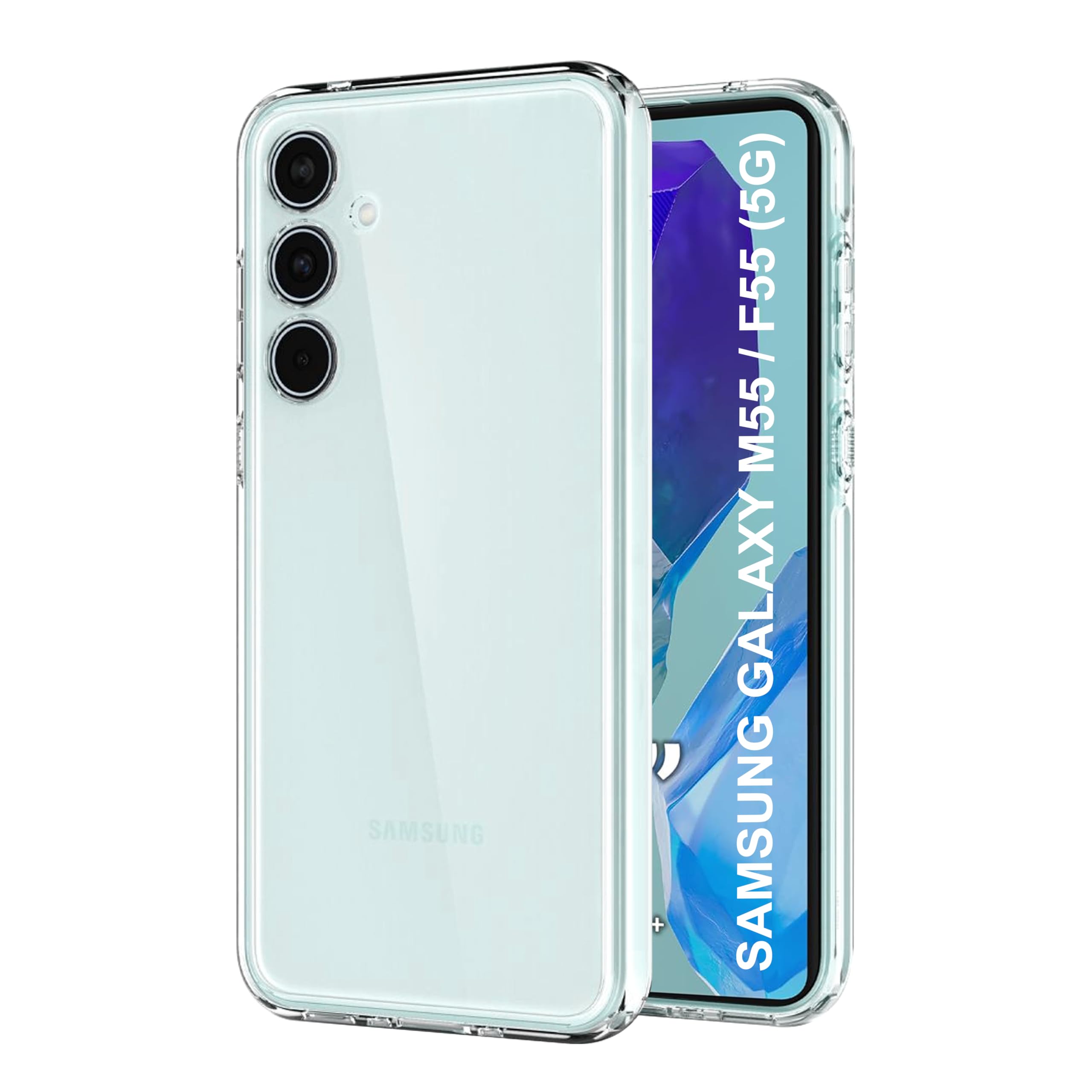 CEDO Samsung Galaxy M55 / M55s / F55 (5G) Clear Case | Soft Flexible Slim-Fit | Full Body 360 Protection Shock Proof TPU Back Cover (Transparent) (B0D29BTCX2) Amazon Price History, Amazon Price Tracker