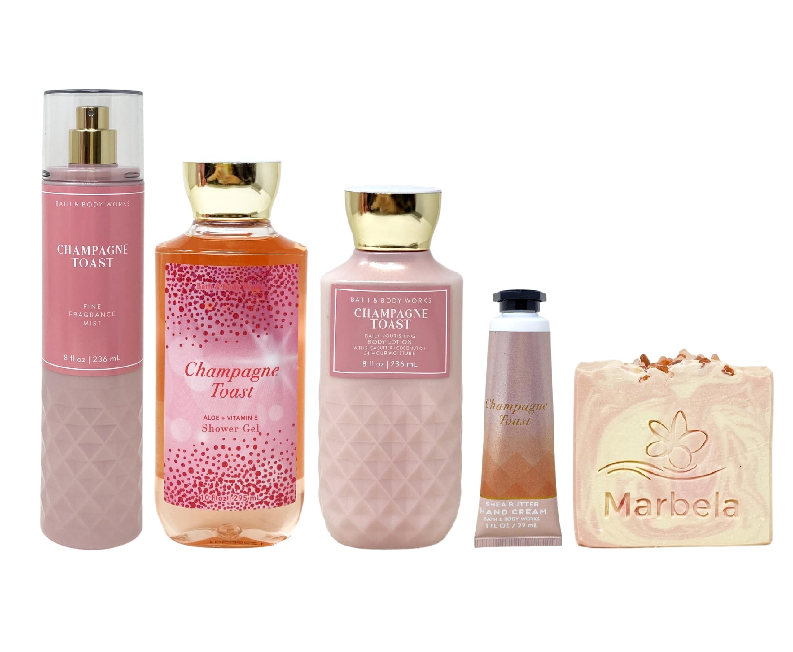 Amazon.com : Bath & Body Works Champagne Toast 4 Piece Bundle
