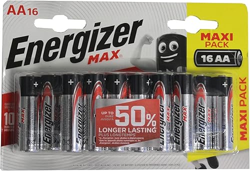 Blister Pack of 16 AA Batteries - Energizer Max