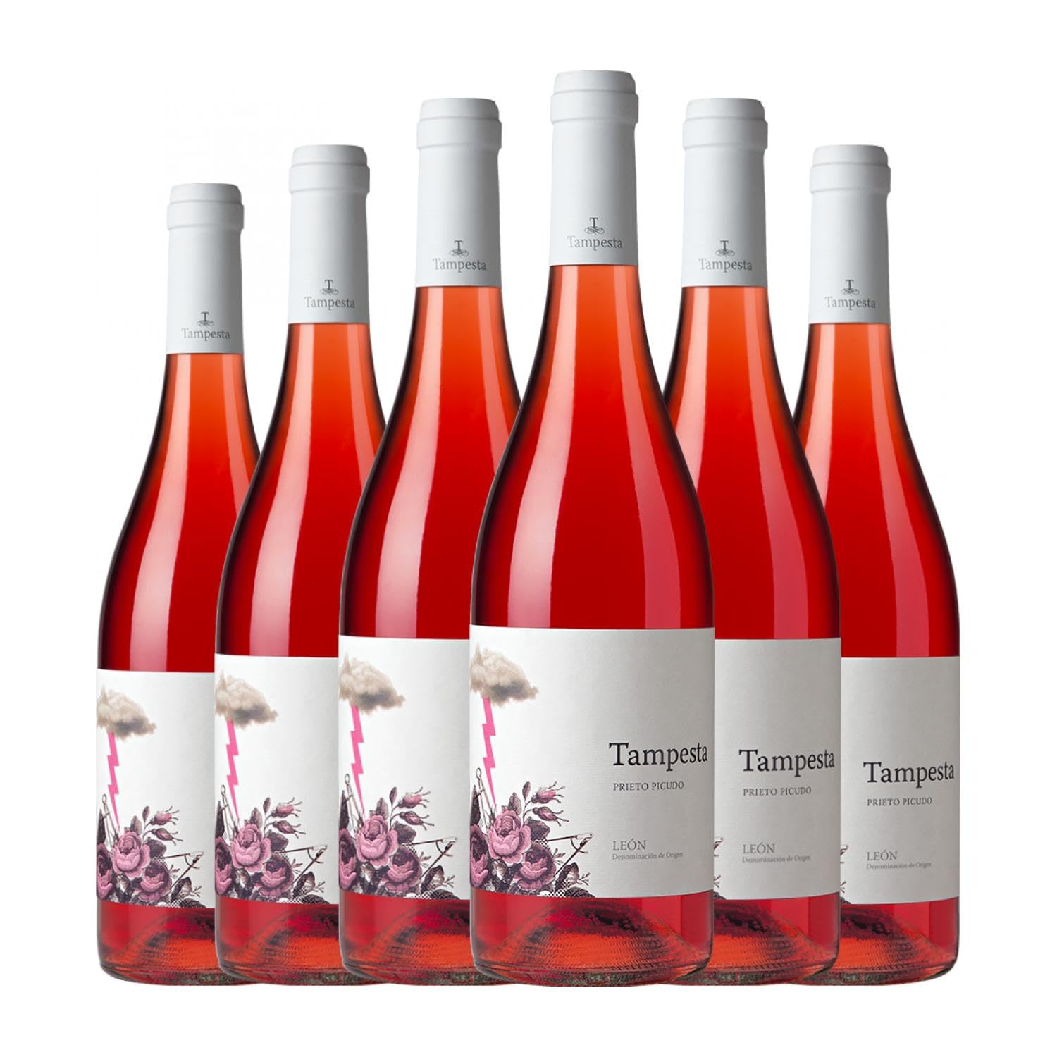 Tampesta Rosado Prieto Picudo León 75 cl Vino rosado (Caja de 6 Botellas de 75 cl)