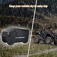 Vista 8 de Cubierta ATV impermeable de NEVERLAND resistente para todo tipo de clima, cubierta para cuatrimoto de 4 ruedas, cubierta para quad, protección UV