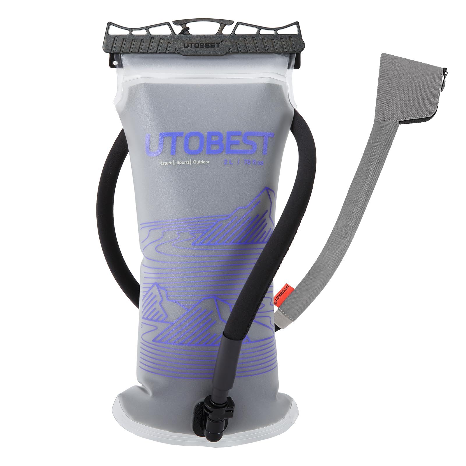 UTOBEST Sacca d'acqua isolata da 2 l e 3 l, a prova di perdite e senza BPA, mantiene la temperatura per ore, perfetta per corsa, escursionismo, sci, campeggio