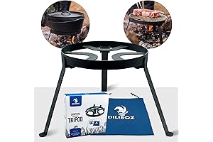 Campfire Tripod for Dutch Oven - Camping Tripod for Cooking with Extendable Height Adjustment
