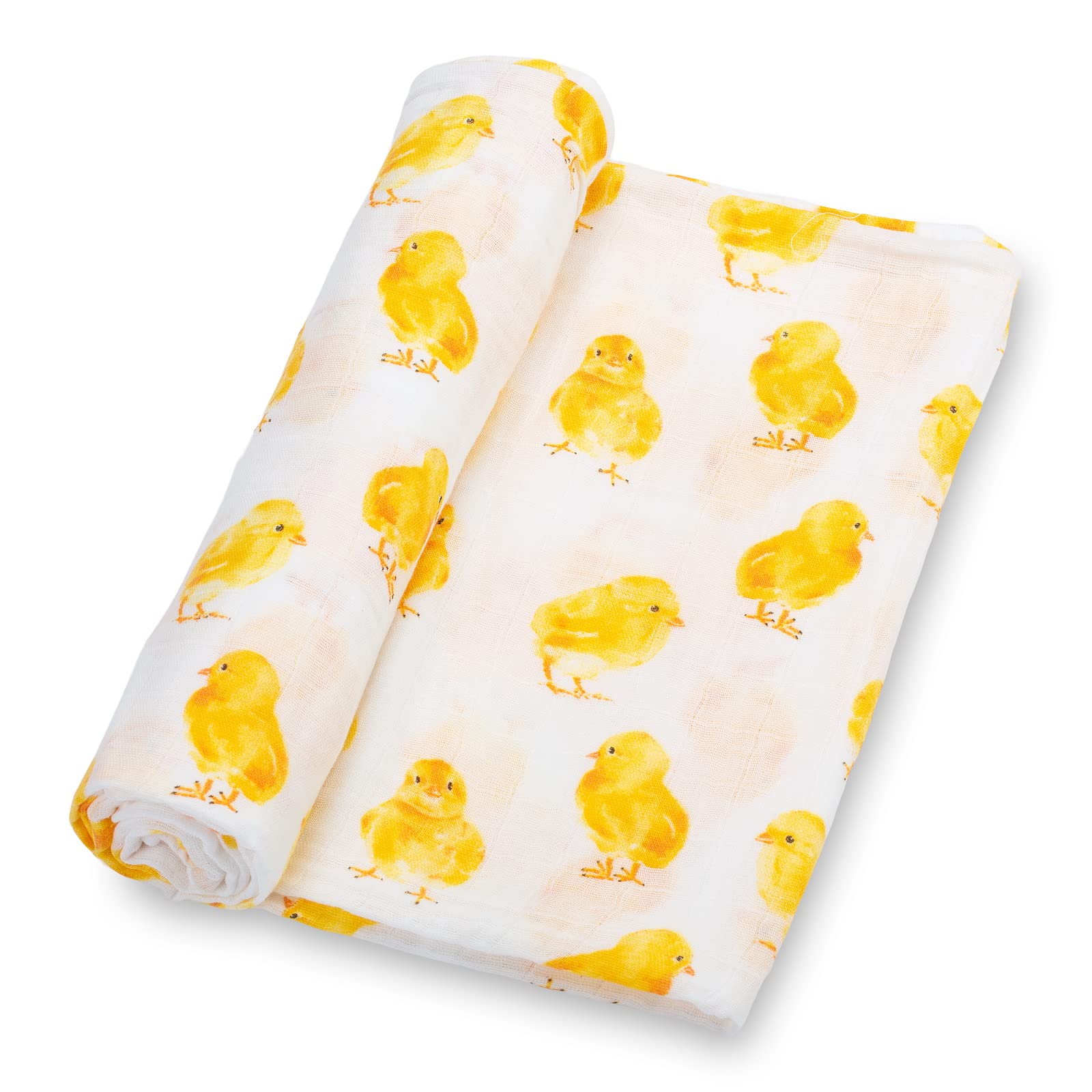 LollyBanks Muślinowy koc do przewijania | 100% bawełna | koc dla noworodka i niemowląt | duży 120 x 119 cm dla dziewcząt | lekki i oddychający |
