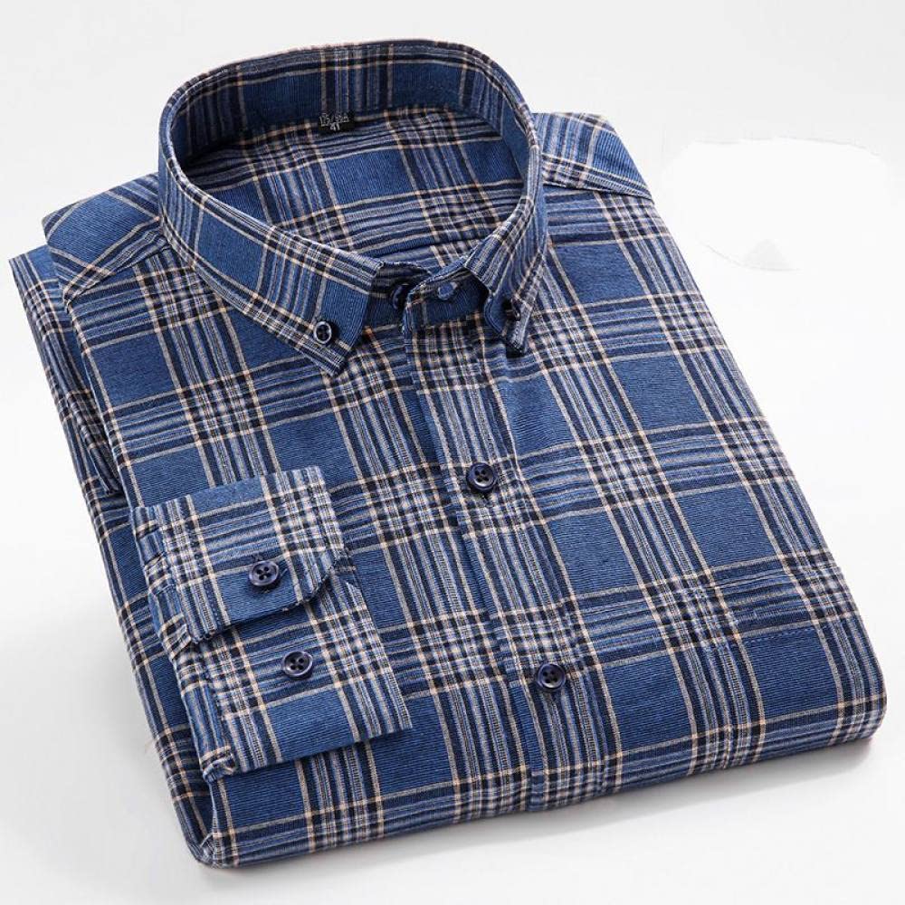 Camicia In Cotone A Maniche Lunghe Da Uomo,Camicia Casual Da Uomo A Maniche Lunghe, Camicia Da Uomo Regular Fit In Flanella Camicia A Quadri Casual Da Lavoro A Maniche Lunghe Camicia A Quadri Casual