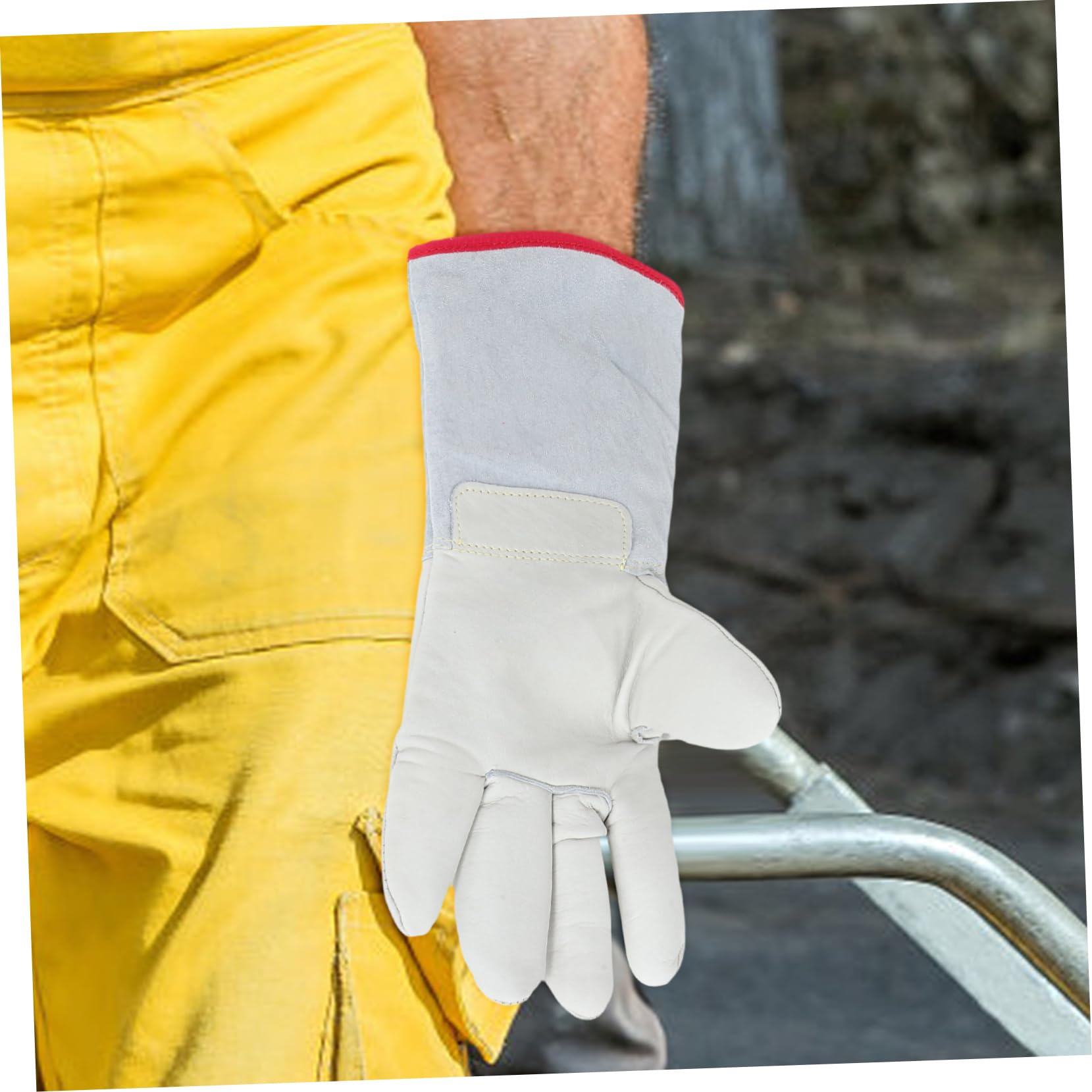 HOMSFOU Guanti Isolati Termici Per Uomo Da Lavoro Invernale Guanti Caldi Per Esterni Scudo Per Ambienti Freddi Protezione Da Temperature Estreme