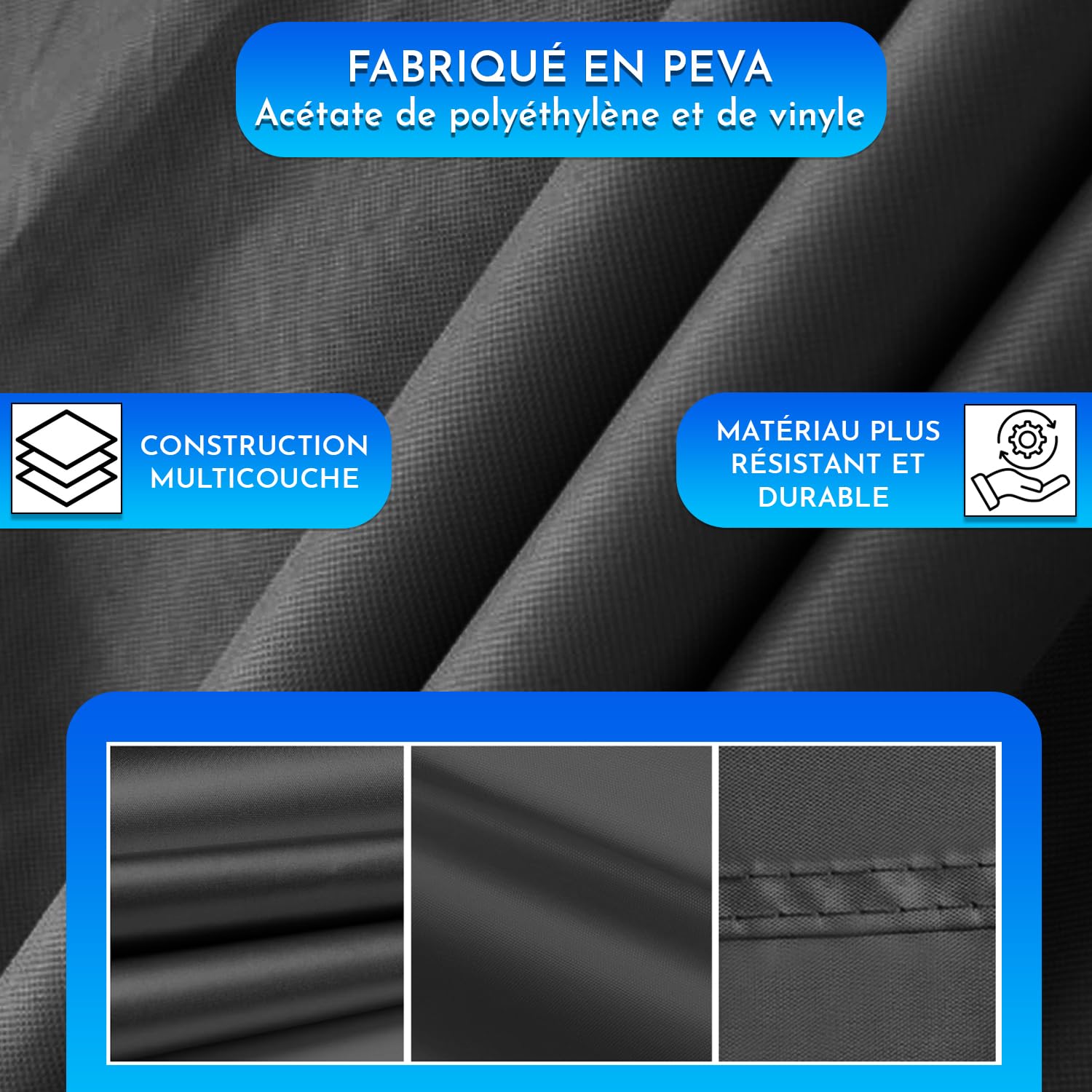 Bâche De Protection Pour 2 Vélos | 240x140cm | PEVA Renforcé | Anti-UV, Pluie Et Saleté | Pour Extérieur/Intérieur