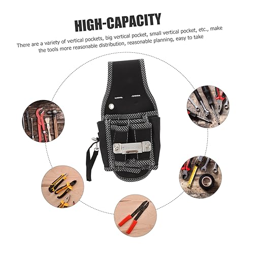 Miniatura 9 de Bolsa de electricista Cinturón de herramientas pequeño Clip ligero para destornillador Alicates Tijeras
