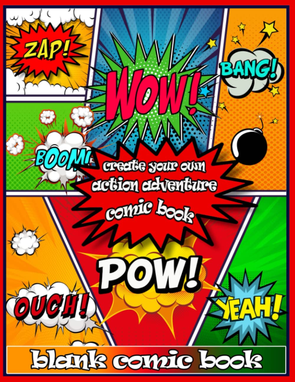 BLANK COMIC BOOK: Create Your Own Action Adventure Comic Book