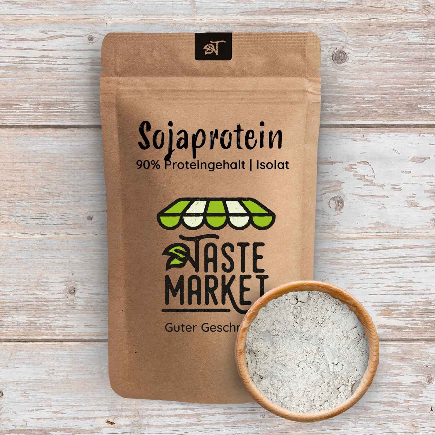 10 kg Sojaprotein Isolat | Soja Protein Pulver | 90% Proteingehalt | Vegan | Eiweißpulver | Taste Market