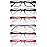 Gaoye Reading Glasses for Women, 6 pack Fashion Readers for Women Men Spring Hinge Eye Glasses, Blue Light Reading Glasses