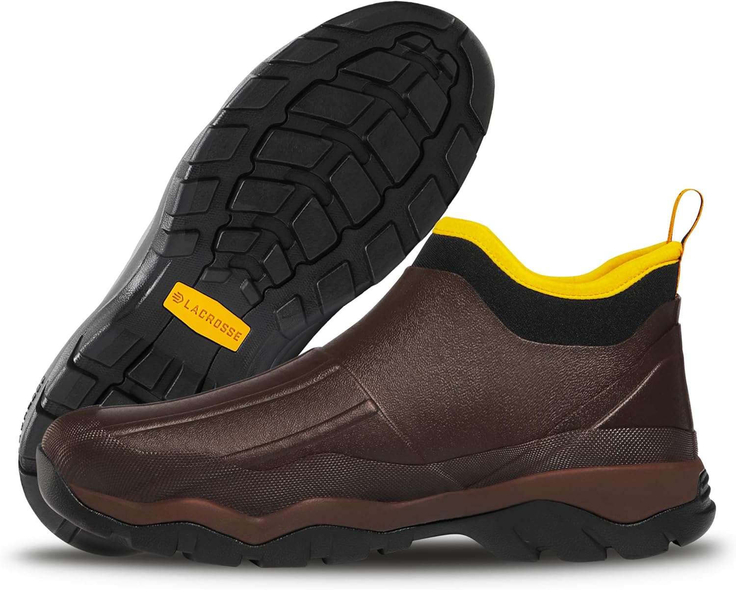 LaCrosse Alpha Muddy 4.5" Rubber Boots for Men Featuring Waterproof Rubber, Pull-On Design, and Eva Footbed