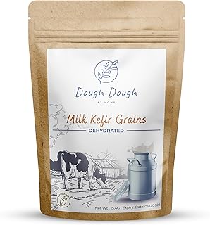 Dough Dough at home Milk Kefir Grains Starter Culture, 15 Grams - Dehydrated easy to use