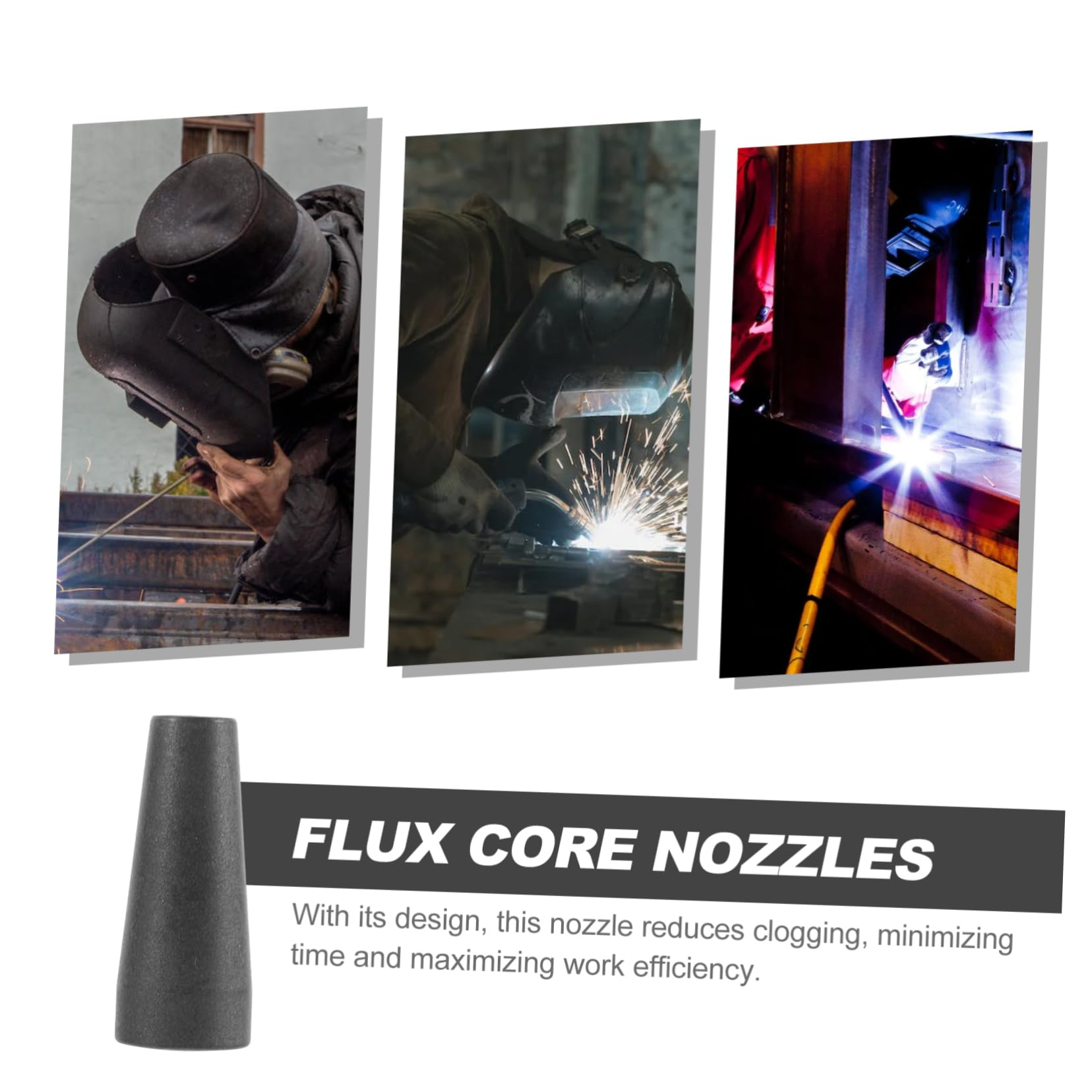 HEMOTON Gasless Nozzle Gas 2pcs Welding Nozzle Replacement for Welder Accessories