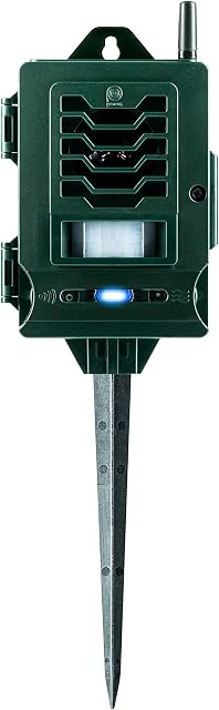 Pestbye® Ultrasonic Smart Link Cat Repellent System - Battery Powered Motion Activated & Waterproof - The Ultimate in Cat Repellers with Ground Stake