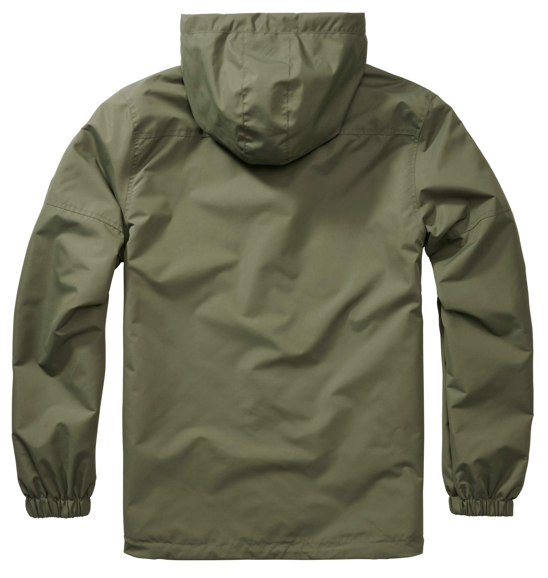 Brandit Summer Windbreaker kurtka przeciwdeszczowa, kurtka treningowa, rozmiary od S do 5XL, Zamek przedni oliwkowy, 4XL