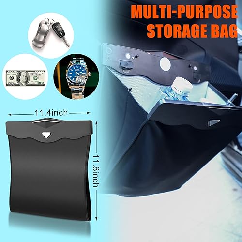 Miniatura 4 de Fuutreo 2 bolsas de basura LED inteligentes para automóvil con 30 bolsas de basura interiores desechables, impermeables, contenedor de basura