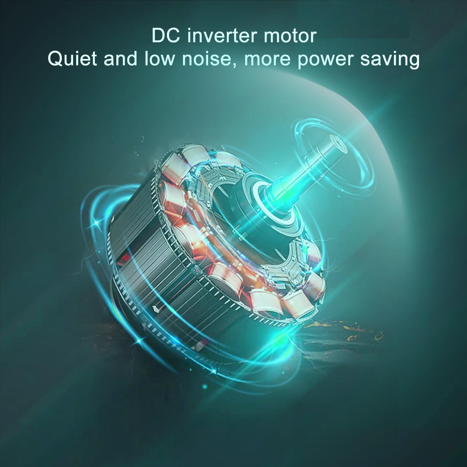 Ventilador de Techo con Mando a Distancia, Moderno Ventilador de Techo Sin Aspas, Iluminación LED Inteligente Regulable, Ventilador de Techo Cerrado, para Sala de Estar, Dormitorio, Cocina(Bianco)