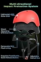 Vista 5 de Casco XJD de bicicleta para niños, juego de equipo de protección multideportivo para niños de 3 a 14 años, con rodilleras, coderas y muñequeras