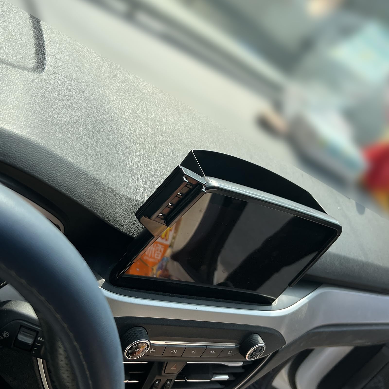 Supporto per telefono da auto adatto per Ford Kuga MK3 3D 2019-2022 ST-Line (8 pollici), staffa di navigazione per bocchetta dell'aria, rotazione a 360°