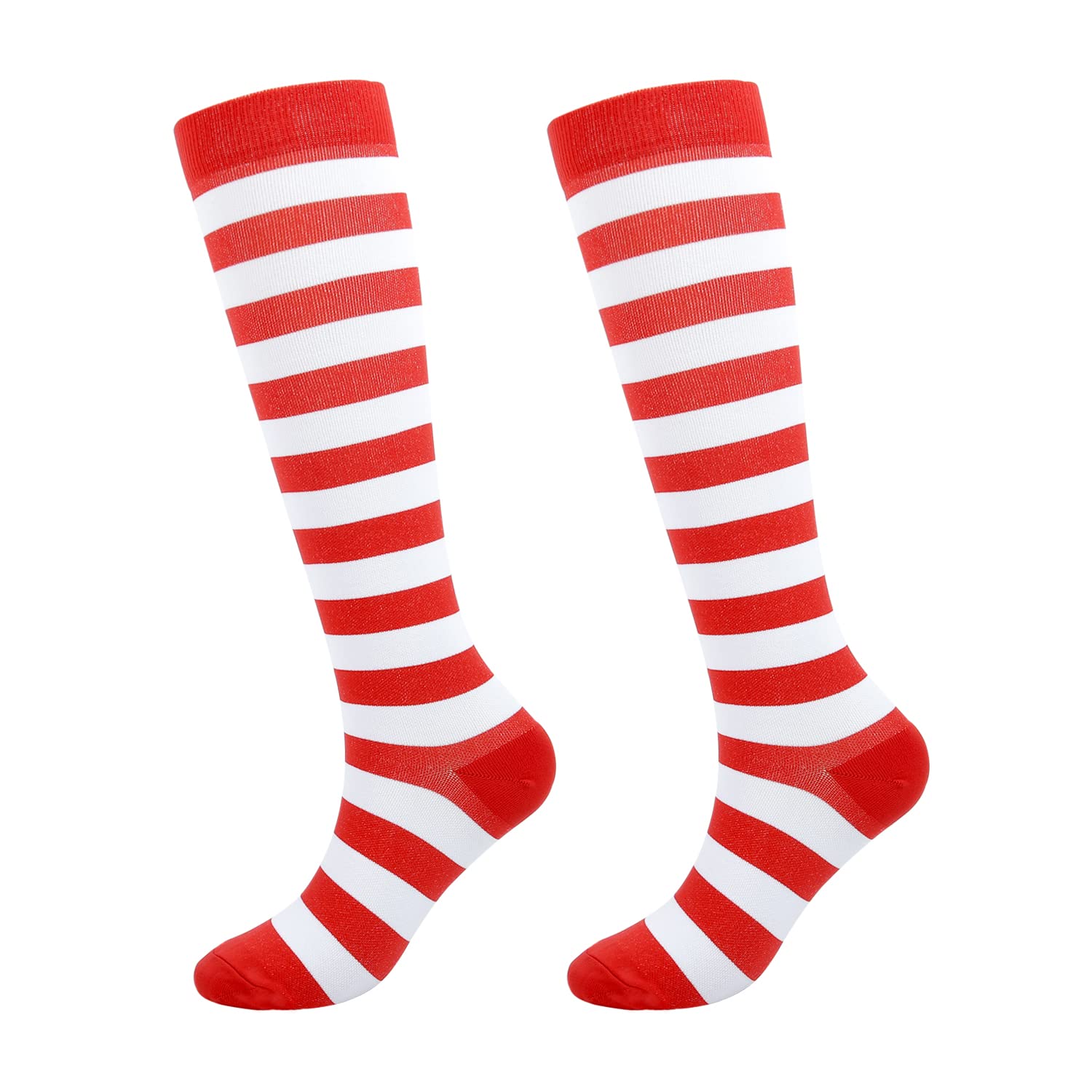 Junely Compression Socks for Women Knee High for Running Athletic Nurses Pregnant Women Work Support Travel Flight Sports