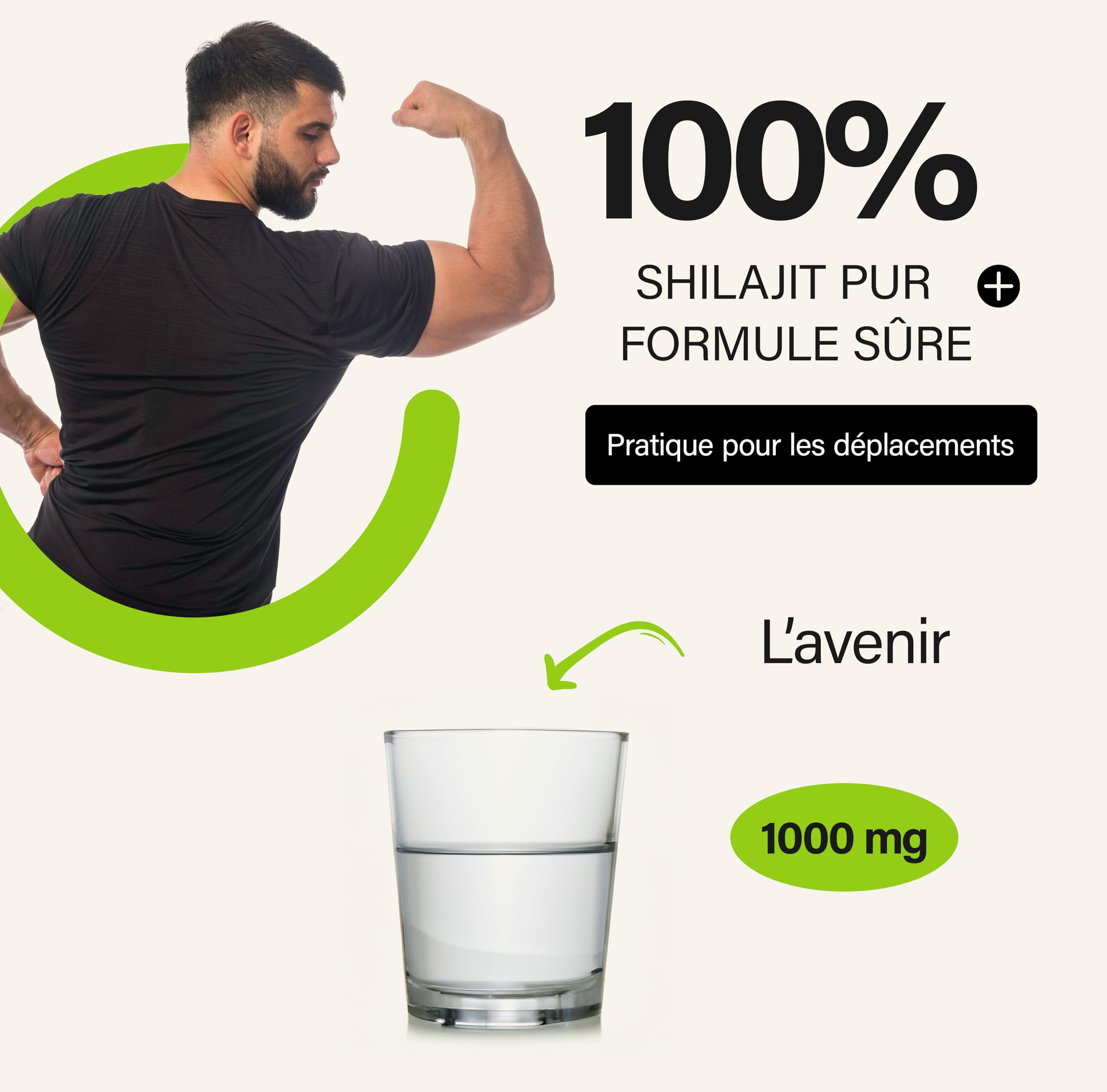 Extrait pur de Shilajit 120 capsules | +2 mois | Source himalayenne hautement potente avec acide fulvique| acide humique et oligo-éléments | Nature spring®