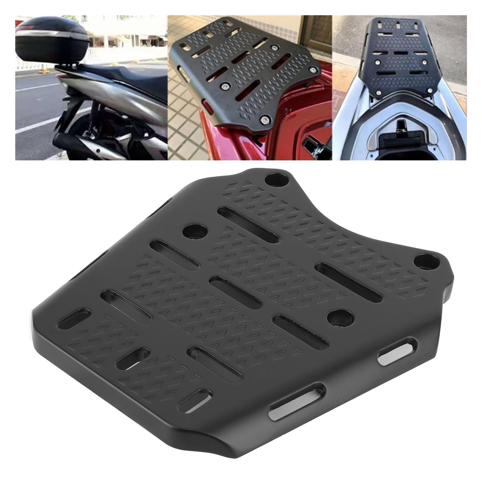 Portaequipajes Portaequipajes Trasero Motocicleta para, Soporte De Aleación Aluminio CNC para PCX 125 150 2014 2015 2016 2017 2018 2019