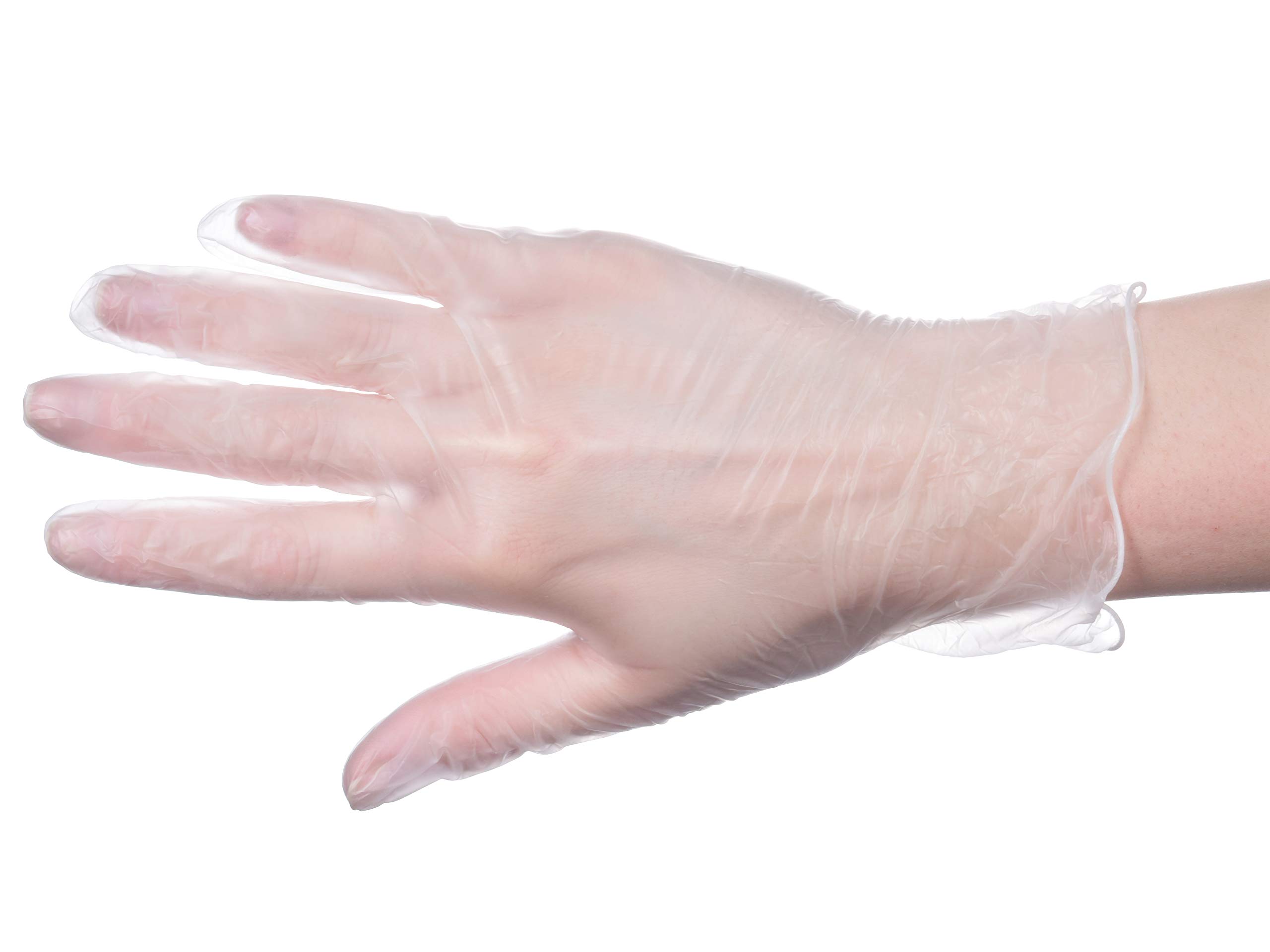 TouchGuard - Confezione Di 10*100 Guanti Monouso In Vinile, Trasparenti, Senza Polvere, M - Foto 4