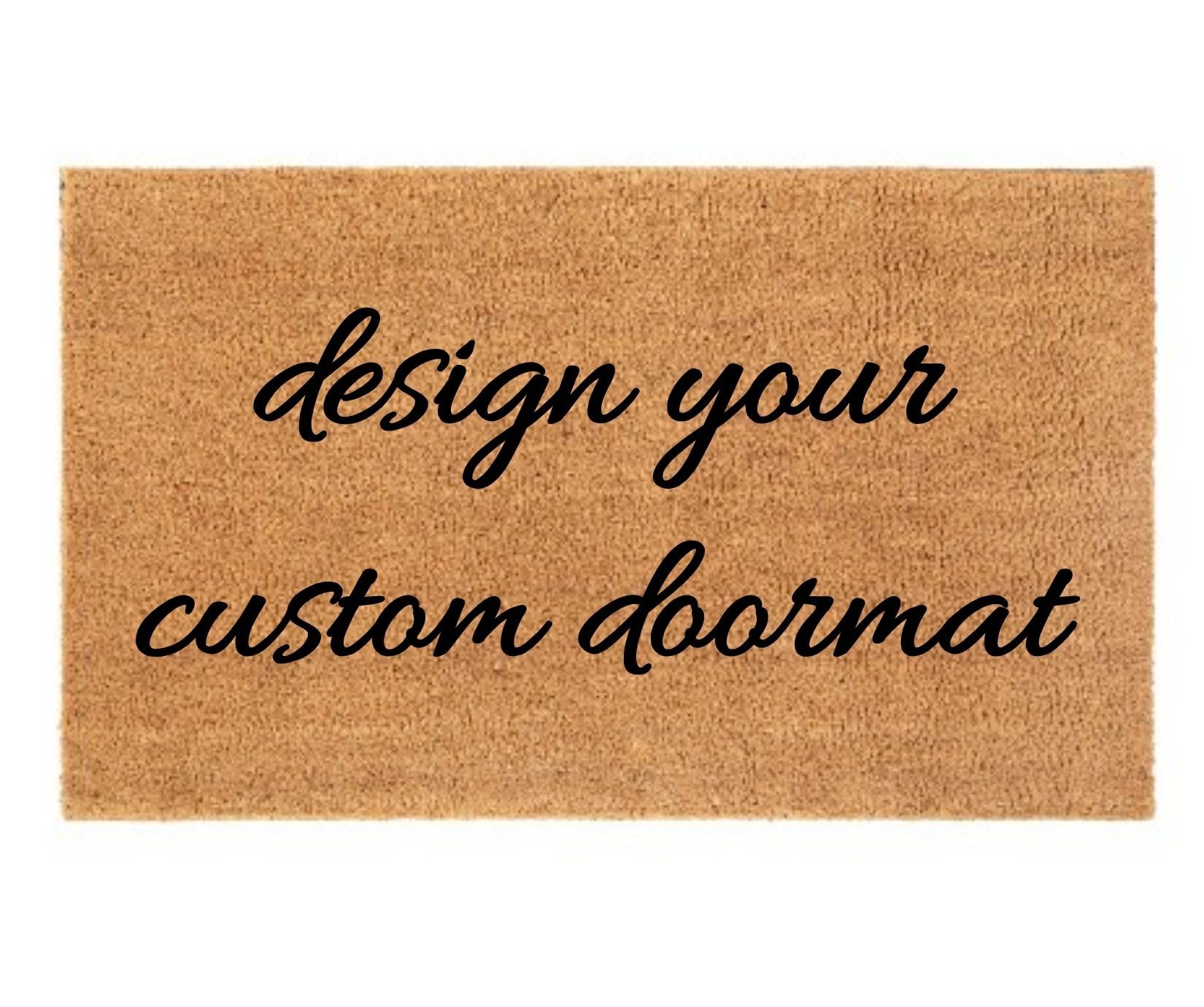 Fully Customized Welcome Doormat - Unique Doormat Housewarming Gift Entry Rug Custom Rug Personalized Doormats with Name