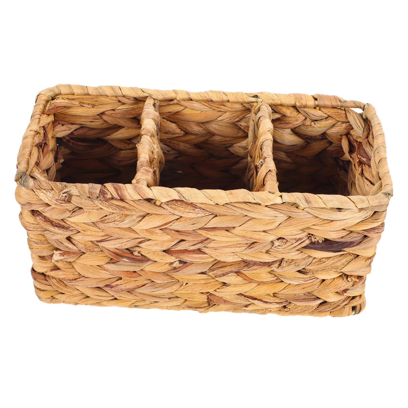 Panier de rangement tissé à compartiments pour organiser votre bureau avec élégance