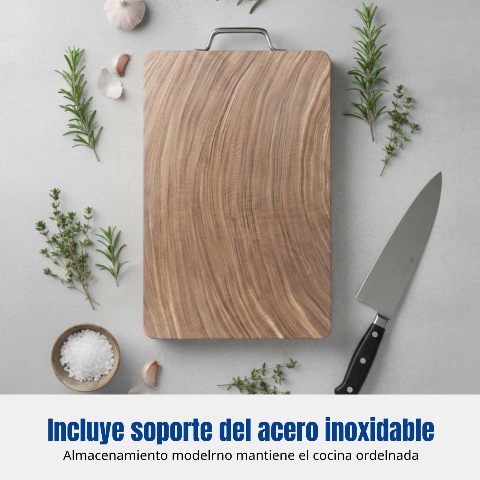 Tabla Cortar con Asa Gruesa Tablas Utensilio para Cocina, 39 26 4CM
