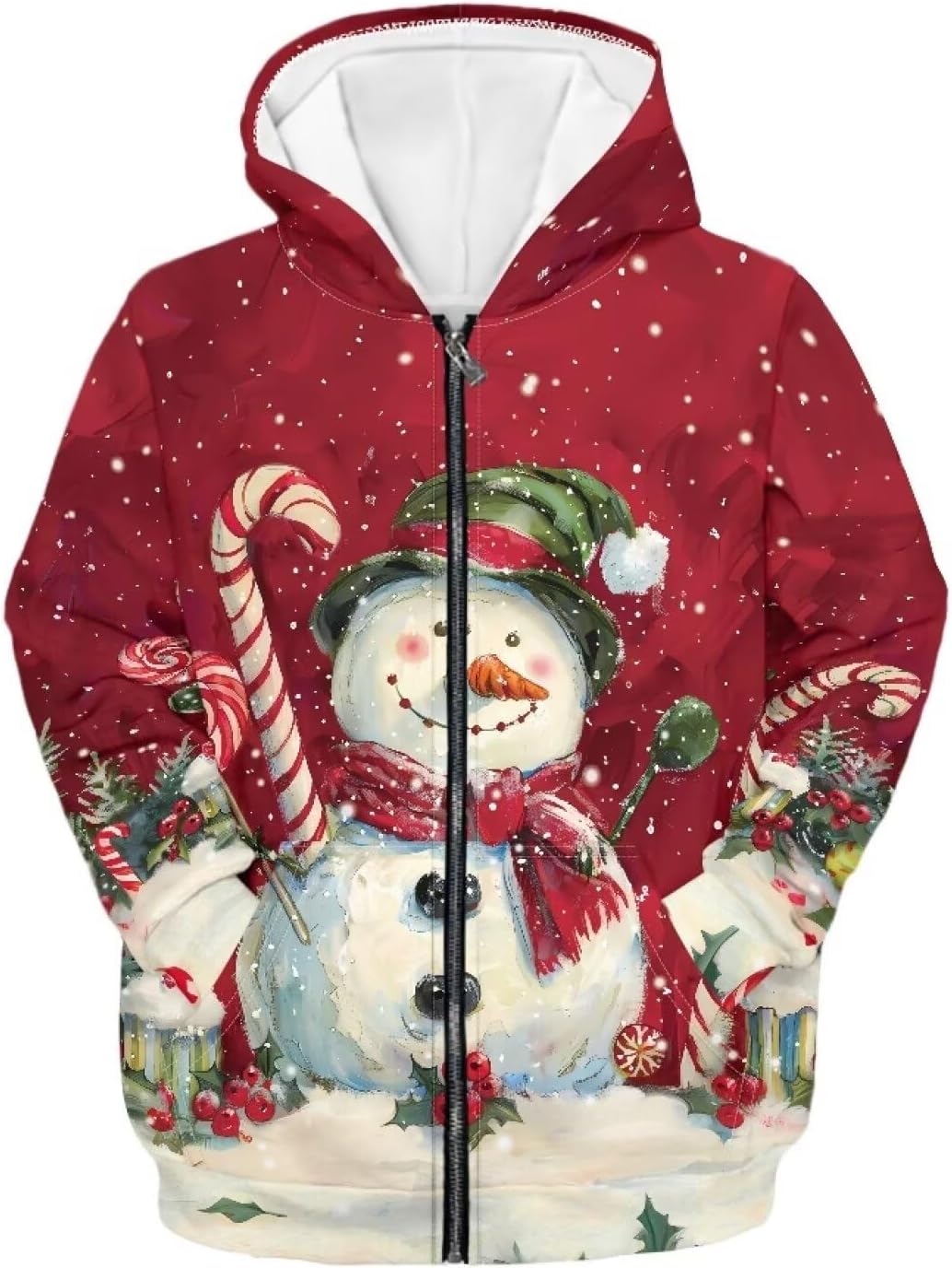 Biyejit Kids Zip Up Hoodies for Boys Girls 6-16 Hooded Sweatshirt with Pocket Long Sleeve Jacket