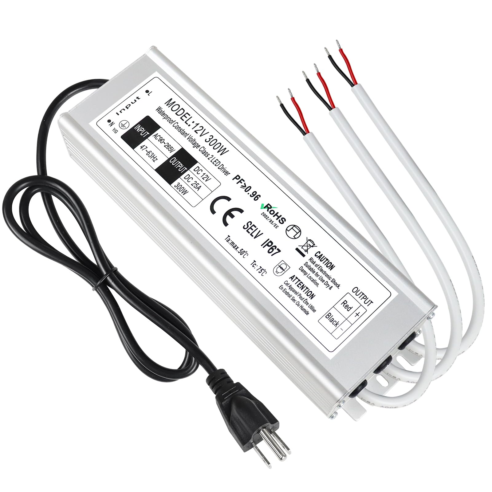 300W LED Driver Waterproof IP67 12V DC Power Adapter 25A For Outdoor Lighting - View #5