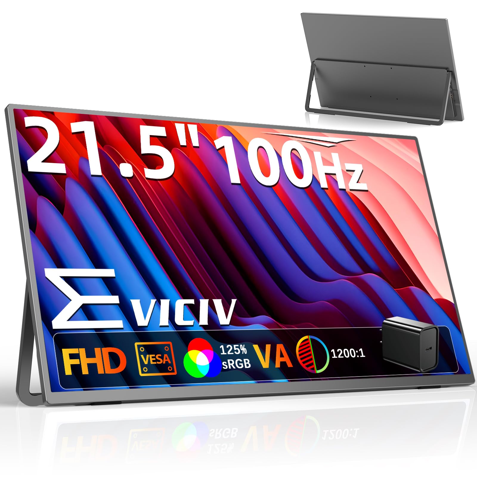EVICIV ポータブルモニター 21.5インチ Amazon.co.jp: EVICIV モバイルモニター 21.5インチ 100Hz FHD 【非