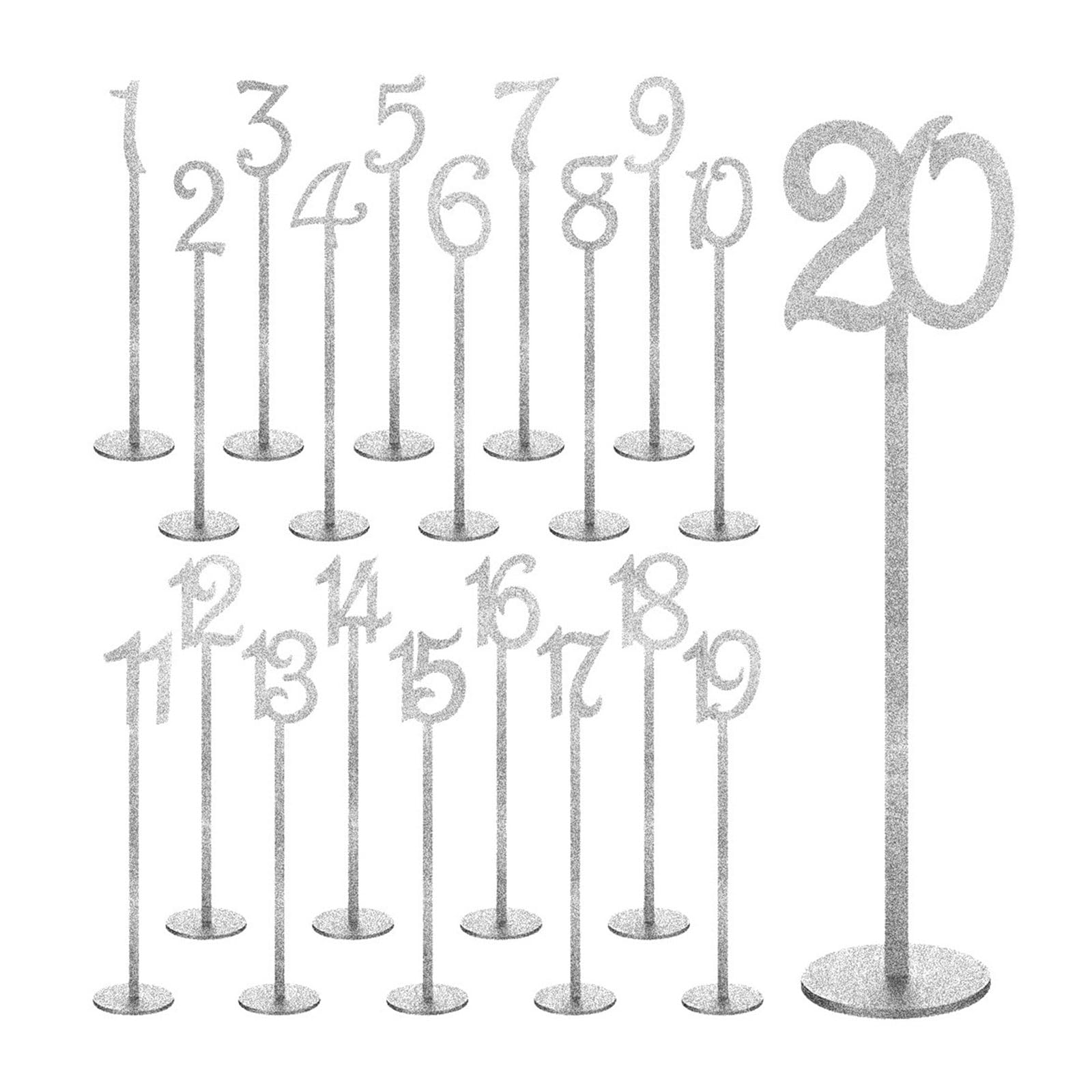carotoe 1 Set Round Shaped Base Wooden Table Number for Weddings Receptions, Banquets, Parties, Gatherings, Restaurants, Hotels Table Set