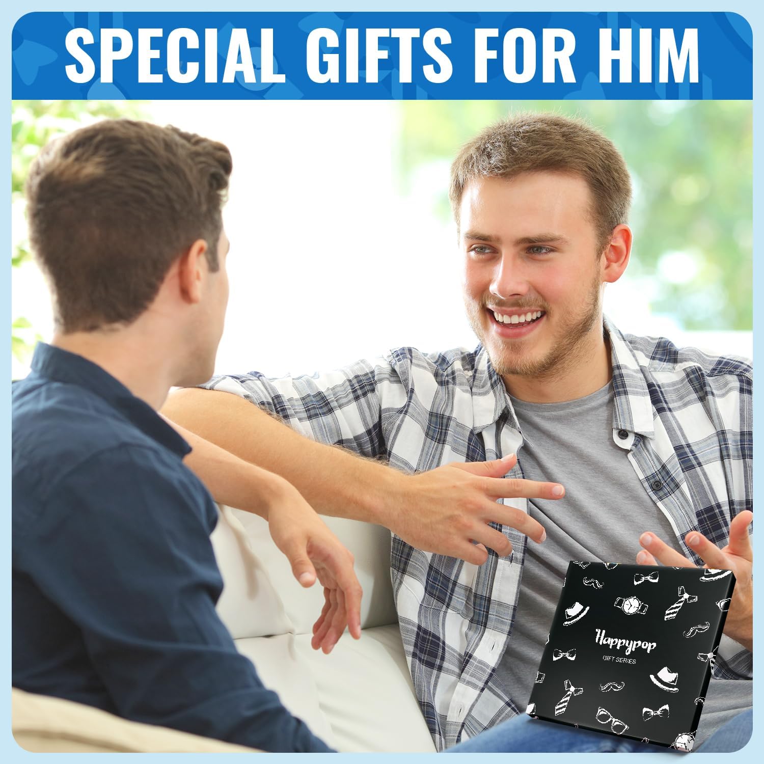 HAPPYPOP Unique Gifts for Him - Papa Son Gifts, Funny Men Socks Fathers Day - Image 2